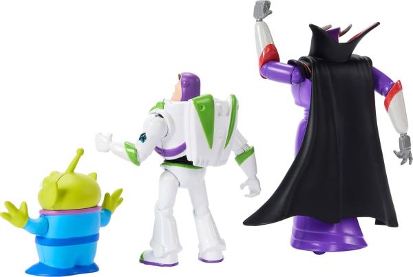 Баз Лайтер, император Зург и Пришелец с планеты Пицца (около 11 см.) от Mattel