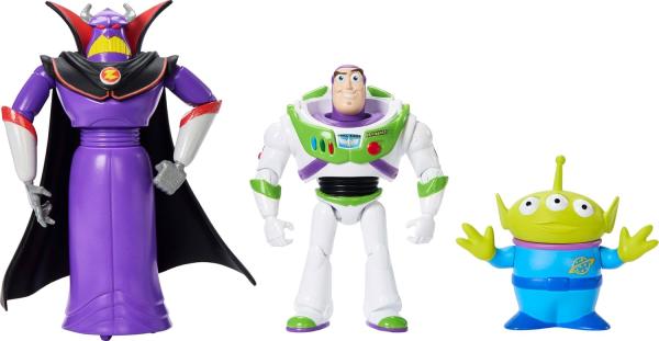 Баз Лайтер, император Зург и Пришелец с планеты Пицца (около 11 см.) от Mattel