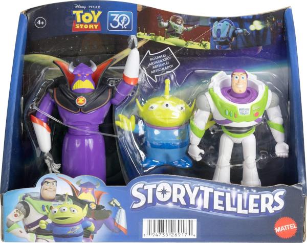 Баз Лайтер, император Зург и Пришелец с планеты Пицца (около 11 см.) от Mattel