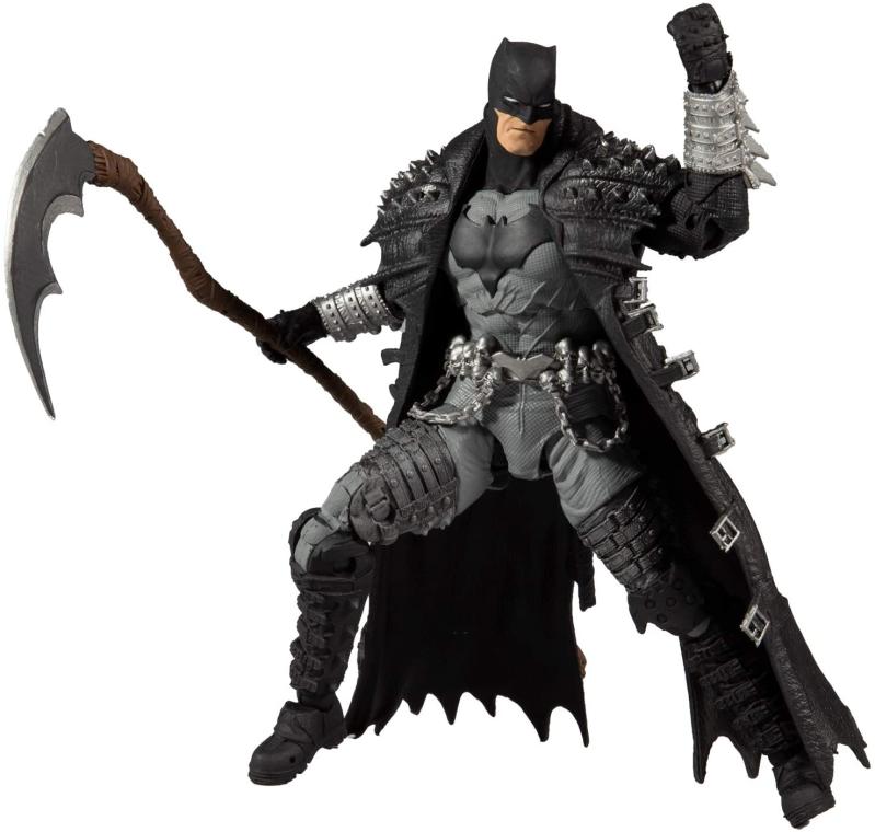 Бэтмен в плаще c косой и аксессурами "Death Metal" ( около 18 см.) от McFarlane