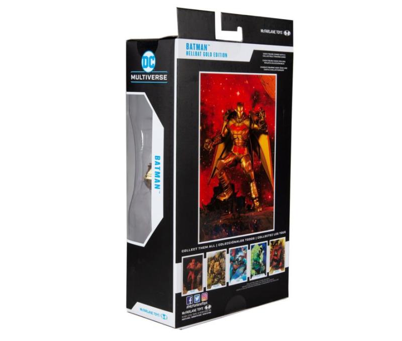 Бэтмен золотой с карточкой и подставкой (18 см.) от McFarlane