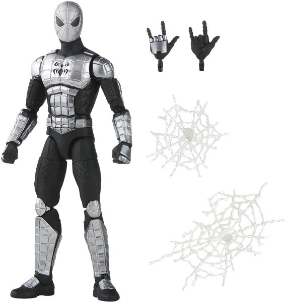 Человек паук чёрно-серый "Spider-Armor Mk I" (15.5 см.)