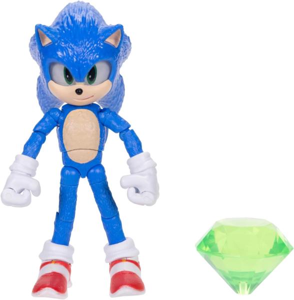 Ёжик Соник с зелёным алмазом "ёжик соник 3" (около 13 см.) от Jakks