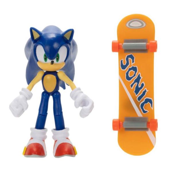 Ёжик Соник с жёлтым скейтом "Sonic" (10.2 см.)