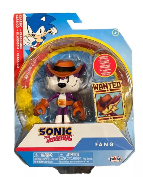 Охотник Фэнг с постером "разыскивается" / "ёжик соник" (10.2 см.) от Jakks