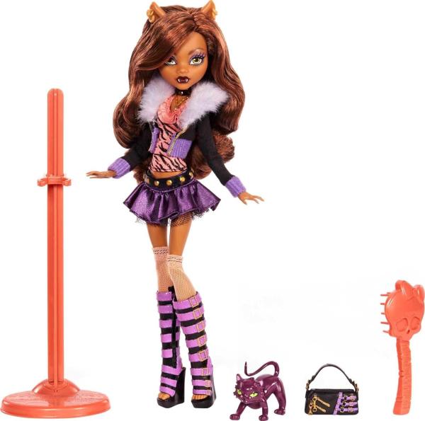 Клодин Вульф базовая (репродукция 2025г.) с питомцем от Mattel