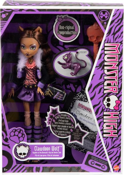 Клодин Вульф базовая (репродукция 2025г.) с питомцем от Mattel