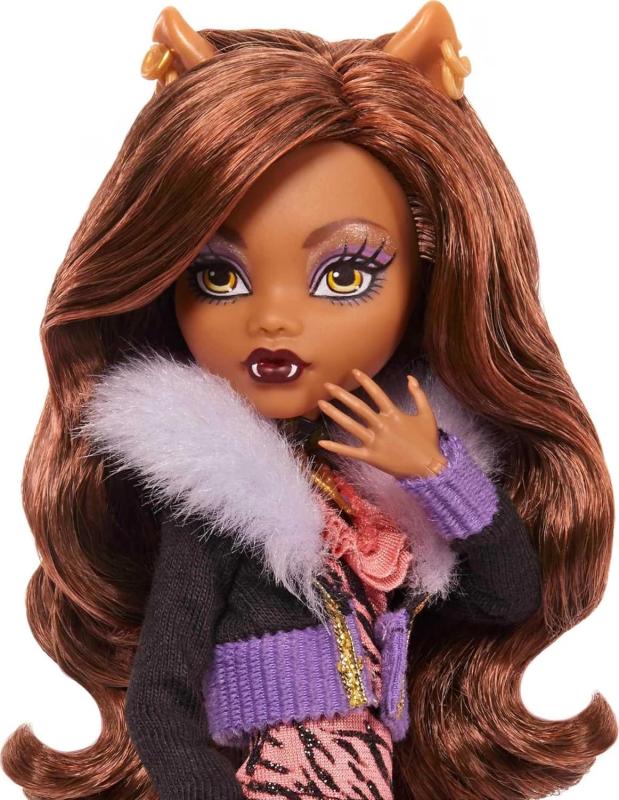 Клодин Вульф базовая (репродукция 2025г.) с питомцем от Mattel