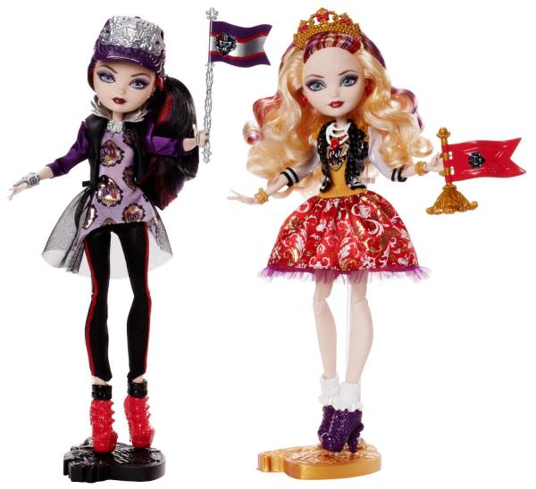 Эппл Вайт (Уайт) и Рейвен Квин "школьный дух" (около 30 см.) от Mattel