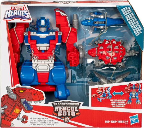 Динобот Оптимус Прайм "боты спасатели" (около 24 см.) от Hasbro
