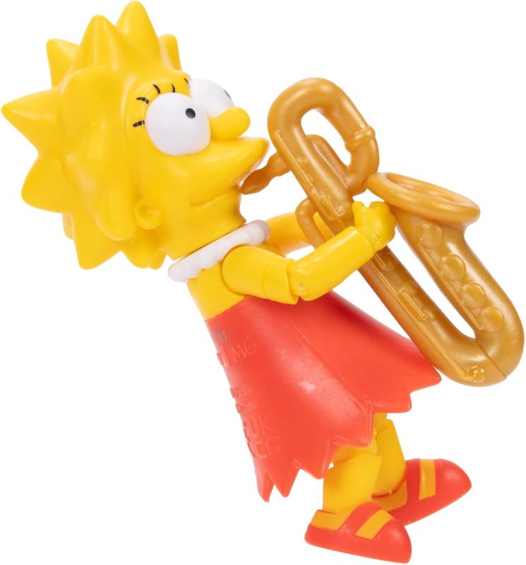 Лиза Симпсон с саксофоном "Симпсоны" (9 см.) от Jakks
