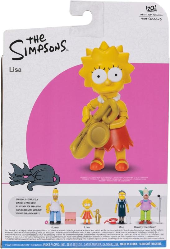 Лиза Симпсон с саксофоном "Симпсоны" (9 см.) от Jakks