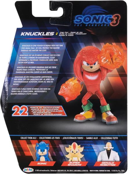 Ехидна Наклз "ёжик Соник 3" (14 см.) от Jakks