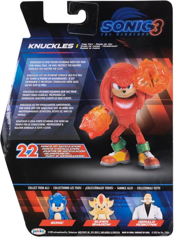 Ехидна Наклз "ёжик Соник 3" (14 см.) от Jakks