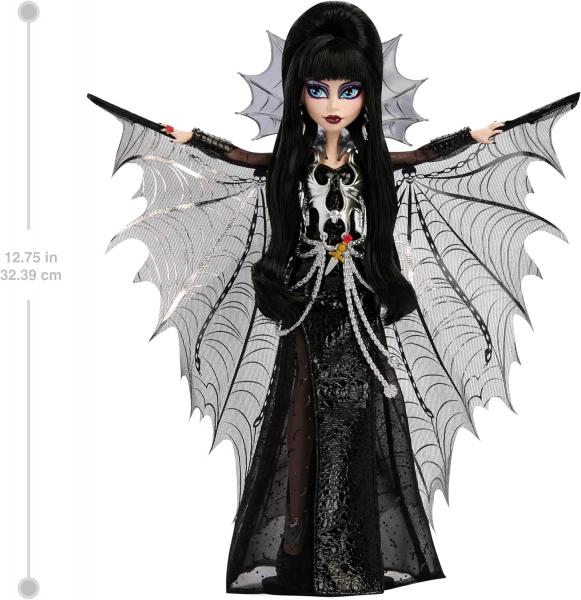 Эльвира, повелительница тьмы с аксессуарами. Коллектор 2025г. от Mattel