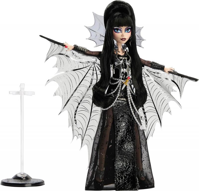 Эльвира, повелительница тьмы с аксессуарами. Коллектор 2025г. от Mattel