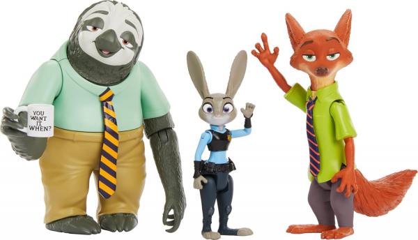Джуди Хопс, Ник Уайлд и Флэш "зверополис" (до 13 см.) от Mattel