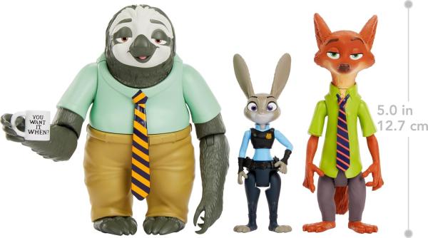 Джуди Хопс, Ник Уайлд и Флэш "зверополис" (до 13 см.) от Mattel
