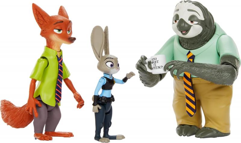 Джуди Хопс, Ник Уайлд и Флэш "зверополис" (до 13 см.) от Mattel