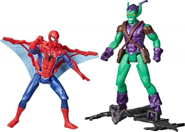Человек Паук с крыльями и Зелёный Гоблин с глайдером (около 10 см.) от Hasbro