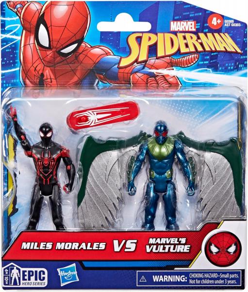 Майлз Моралес со скейтом и Стервятник (10 см.) от Hasbro