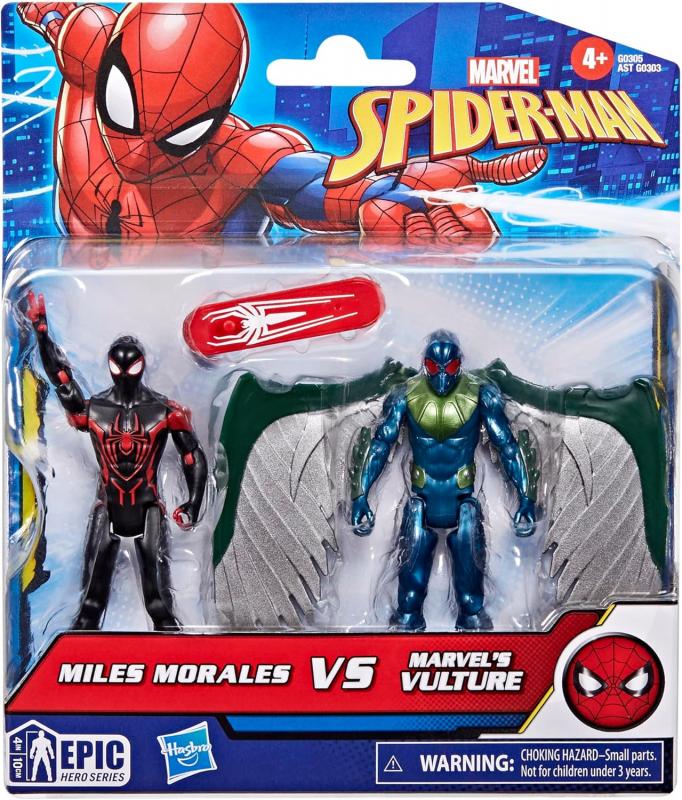 Майлз Моралес со скейтом и Стервятник (10 см.) от Hasbro