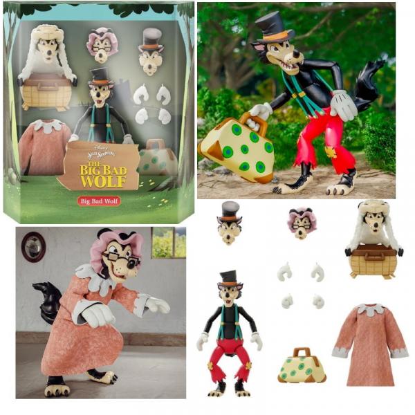 Большой плохой волк с аксессуарами "три поросёнка" (около 18 см.) от Disney