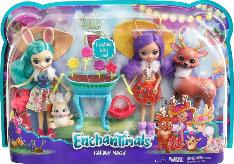 Данесса и Флаффи с животными "Enchantimals " (около 15 см.)