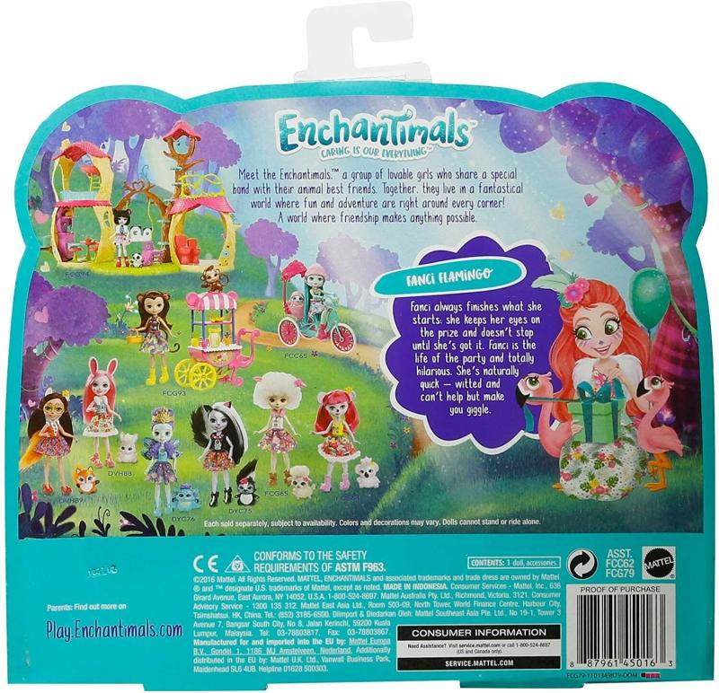 Фэнси Фламинго с фламинго и аксессуарами "Энчантималс / Enchantimals" (14.5 см.)