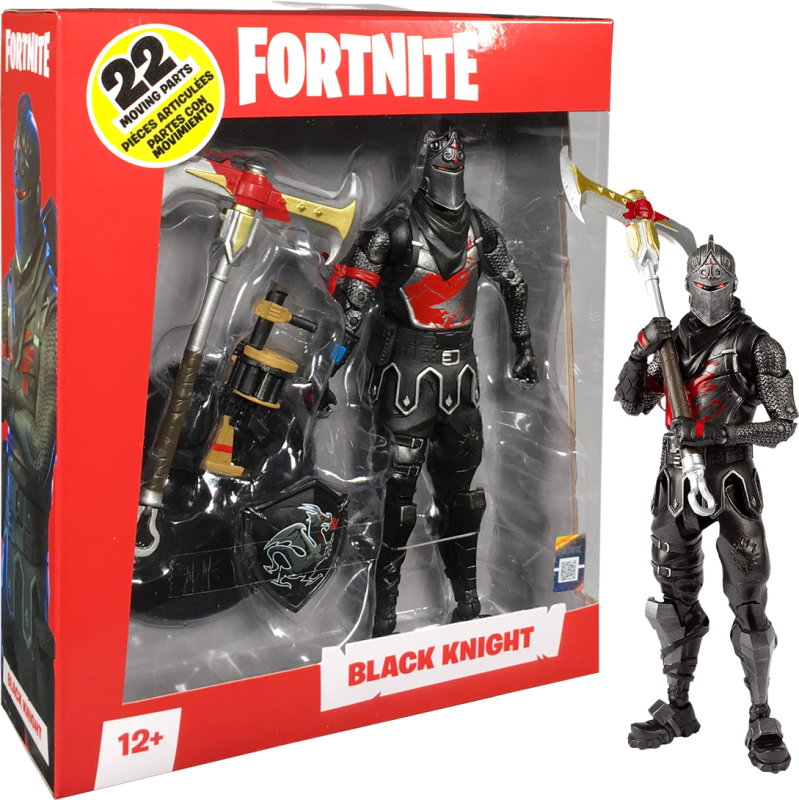 Чёрный рыцарь с оружием / FortNight Black Knight (около 17 см.) от McFarlane