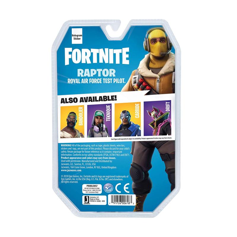 Раптор с оружием / FortNight Raptor (10.2 см.) от Jazwares