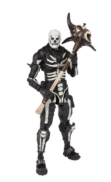 Чёрно-белый скелет с аксессуарами / FortNite Skull Trooper (17 см.)