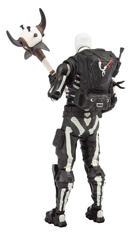 Чёрно-белый скелет с аксессуарами / FortNite Skull Trooper (17 см.)