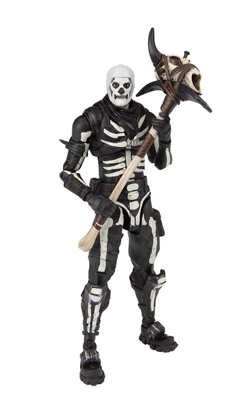 Чёрно-белый скелет с аксессуарами / FortNite Skull Trooper (17 см.)