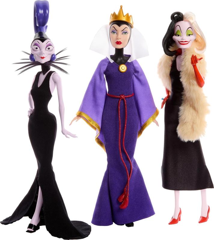 Злая королева, Круэлла де Виль и Изма (около 30 см.) от Mattel