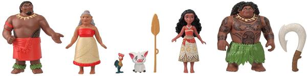Игровой набор.  Моана с веслом, Мау с крюком и другие от Mattel