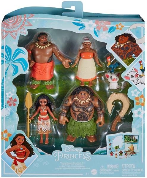 Игровой набор.  Моана с веслом, Мау с крюком и другие от Mattel