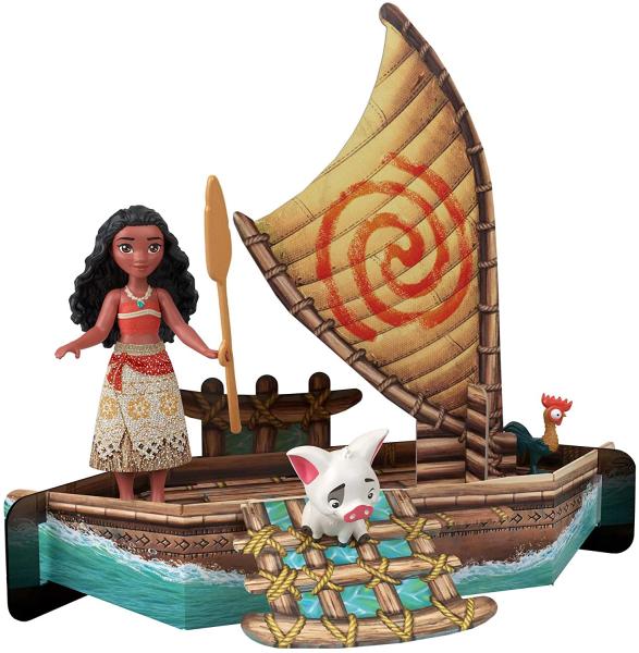 Игровой набор.  Моана с веслом, Мау с крюком и другие от Mattel