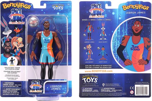 Леброн Джеймс с мячиком и подставкой "космический джем" (18 см.) от Moose Toys LLC