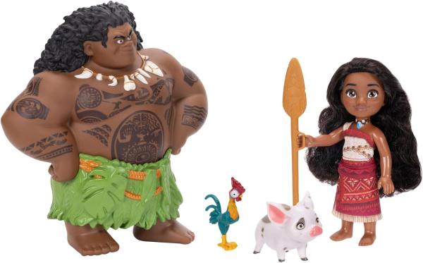 Моана с веслом, Мауи, Хей Хей и Пуа (15-19 см.) от Jakks Pacific