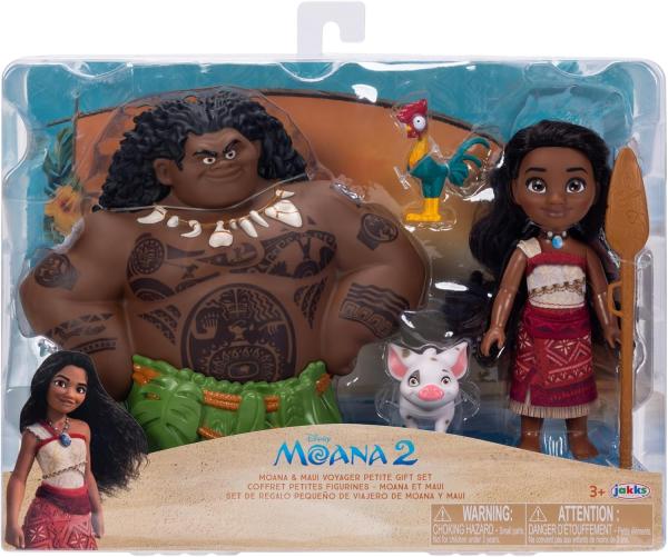 Моана с веслом, Мауи, Хей Хей и Пуа (15-19 см.) от Jakks Pacific
