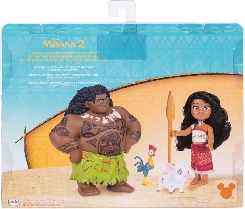 Моана с веслом, Мауи, Хей Хей и Пуа (15-19 см.) от Jakks Pacific