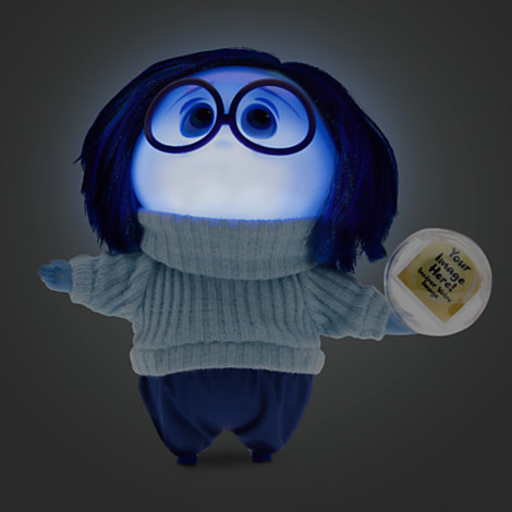 Печаль. Кукла говорит и светится "Головоломка / Inside out" (около 19 см.)