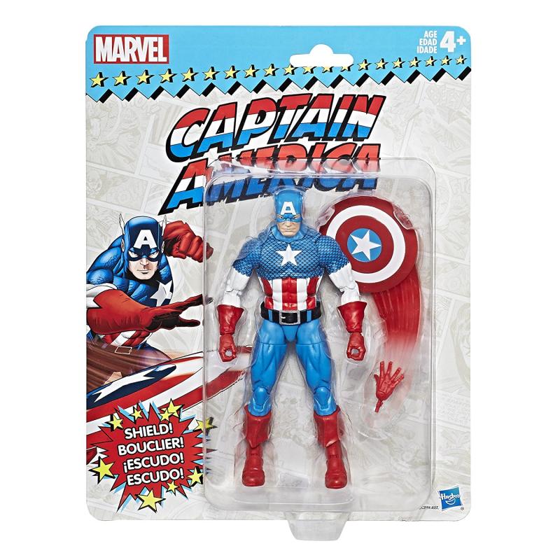 Капитан Америка с аксессуарами "серии ретро" (15.5 см.) от Hasbro